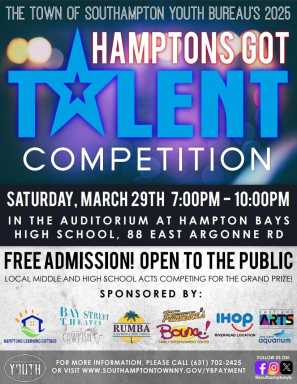 Hamptons Got Talent Competition Flyer 2025