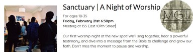 Sanctuary – A Night of Worship Febuary 2024