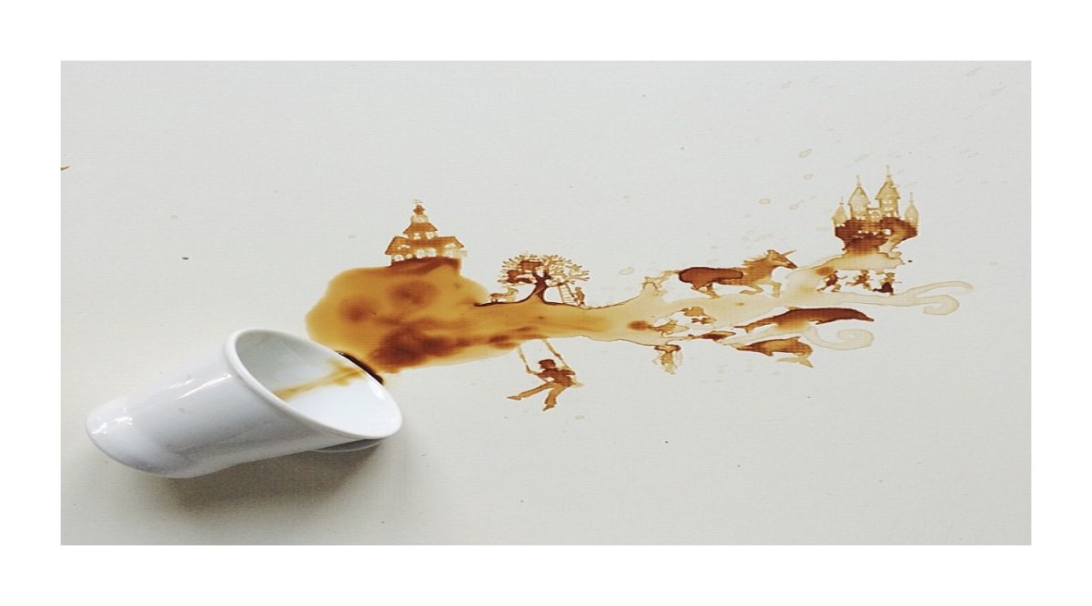 coffee painting 9×5