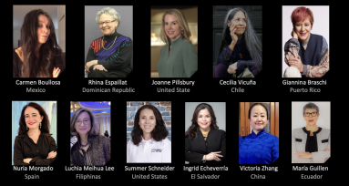 1. QCC, RAW Cecilia Vicuña, Joanne Pillsbury, Monica Sarmiento Archer, Rosalía Arteaga Serrano, Judge Carmen Velasquez, Giannina Braschi, Carmen Boullosa, 2025