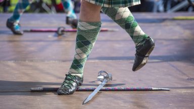 Traditional Sword Dance at the North Berwick Highland Games