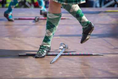 Traditional Sword Dance at the North Berwick Highland Games