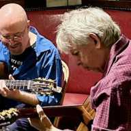 Swing Demons, an acoustic guitar duo ins