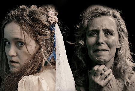 Jaclyn Bethany and Lin Gathright in Outraged Hearts photo by Craig Mulcahy edit