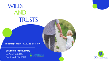 May 13 2025 – FB Event Cover – Southold Free Library