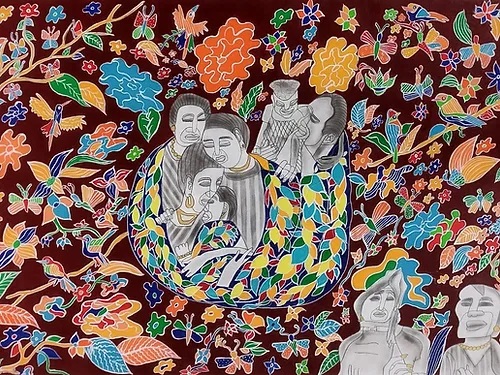 Painting by Amrit Khurana – Whispers In Bloom
