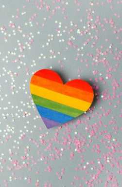 Queens Pride Rainbow Heart Tissue Paper Craft Kit for Early Learners