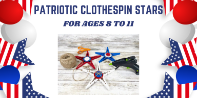 Patriotic Clothespin Stars (2160 x 1080 px)