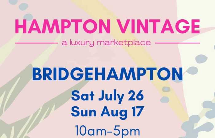 Join Hampton Vintage on June 22, July 12