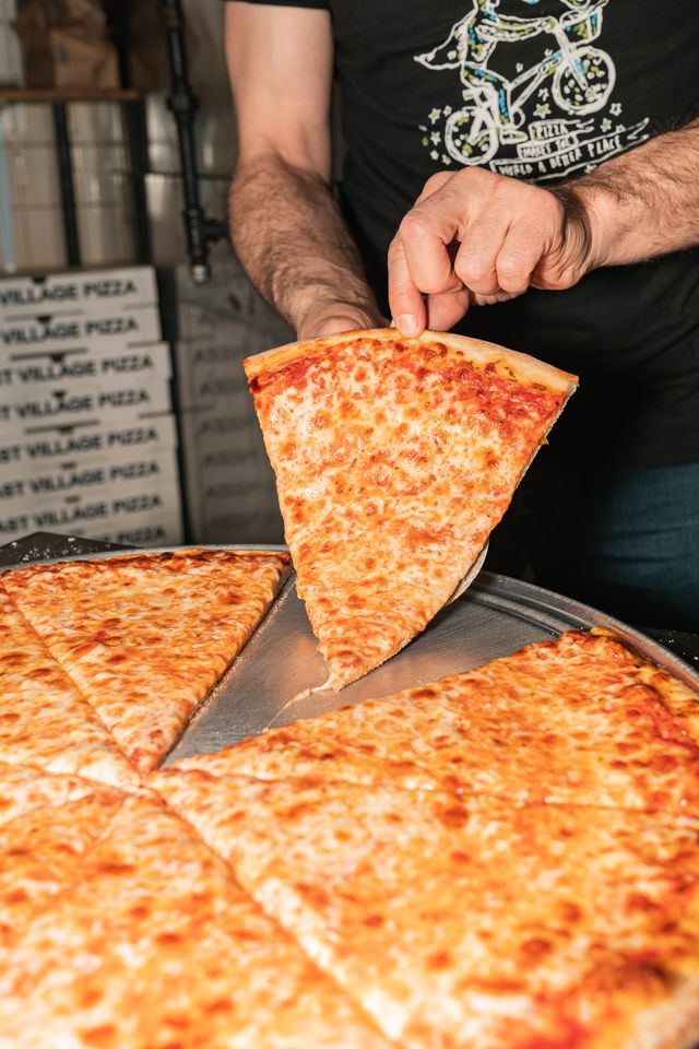 East Village Pizza Plain Cheese Slice