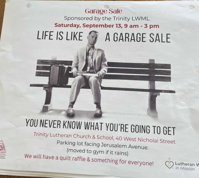 Our Church (Trinity Lutheran) is holding
