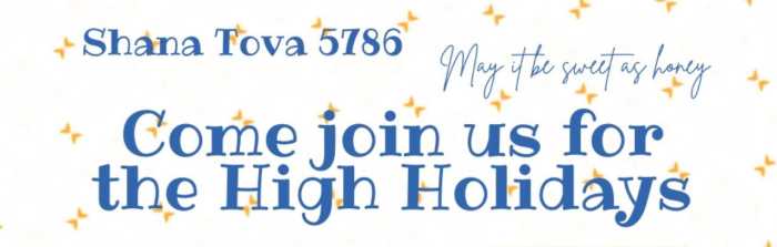 Come join us for the High Holidays at Fi