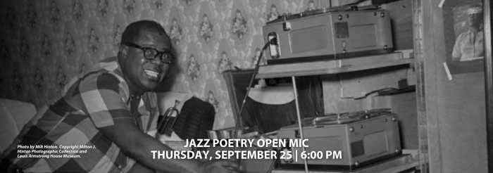 Join us for a Jazz Poetry Open Mic hoste