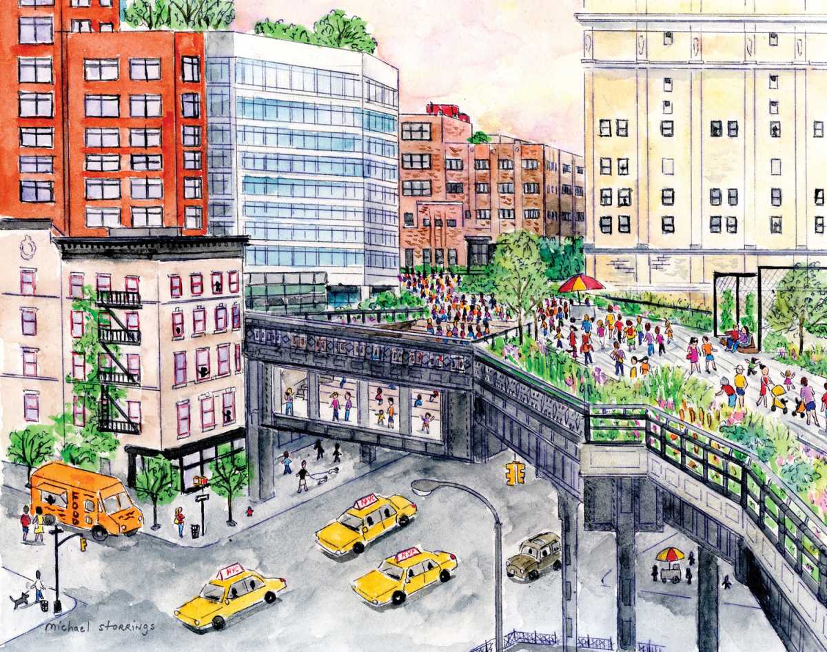 Michael Storrings, Walking On The Highline, 2025 (1)