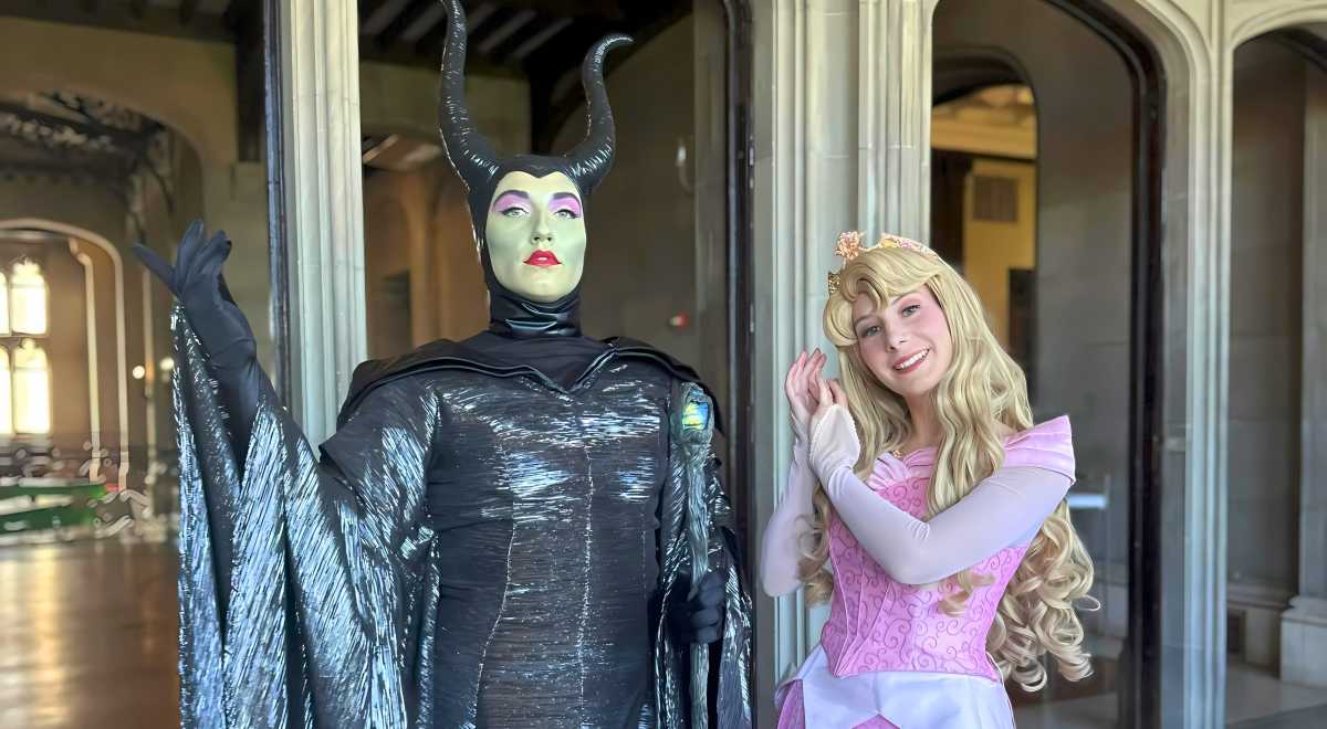 Malificent and Sleeping Beauty