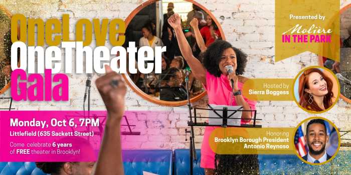 This special evening includes live theat