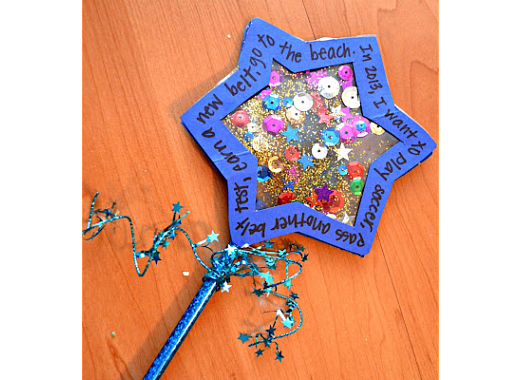 Kids Create New Years Wishing Wands