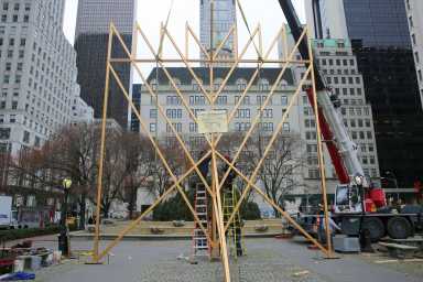 Manhattan Nightly Lighting of World’s Largest Menorah