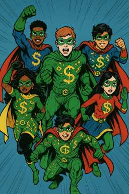 Superhero Money Geniuses