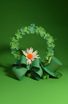 Shamrock Wreath Making